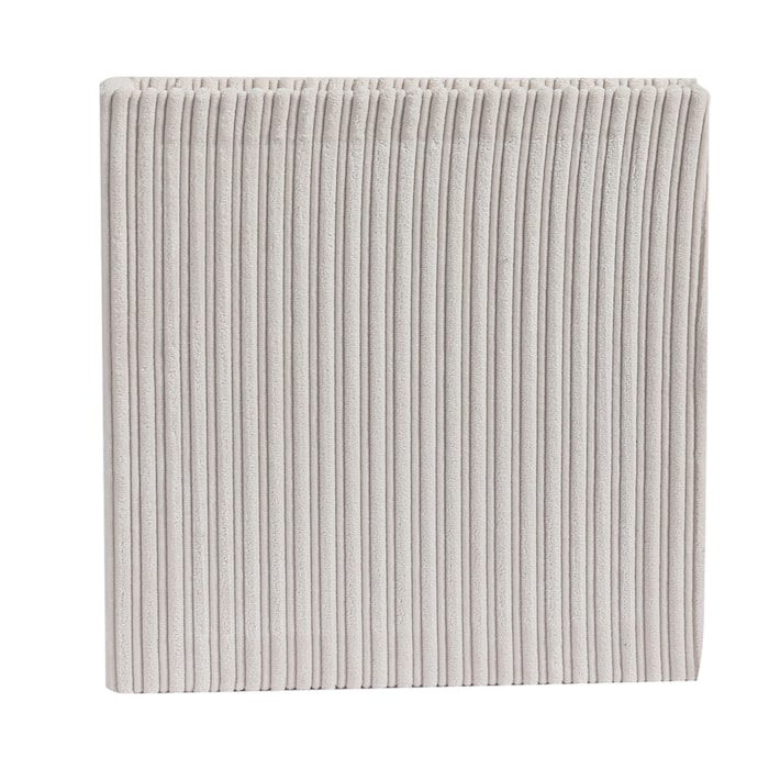 Livro Caixa Decorativa em Mdf com Listras em Veludo Off-White - 27cm - Madel Home