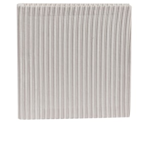 Livro Caixa Decorativa em Mdf Listras Veludo Off-White - 32cm
