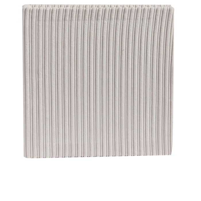 Livro Caixa Decorativa em Mdf Listras Veludo Off-White - 32cm - Madel Home