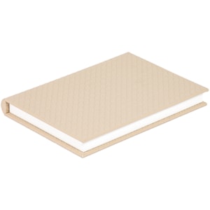 Livro Caixa Decorativa em Mdf Revestimento em Pu Bege - 29cm