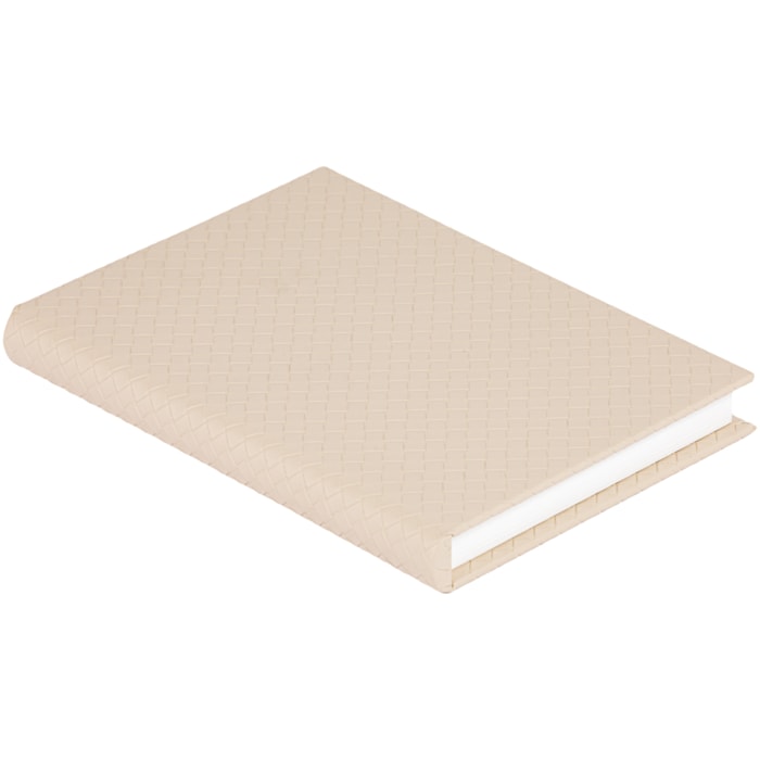 Livro Caixa Decorativa em Mdf Revestimento em Pu Bege - 29cm - Madel Home