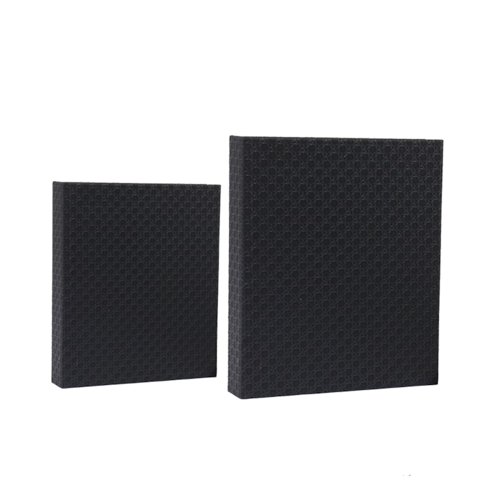 Livro Caixa Decorativa Mdf Textura Palha Preto - 32cm - Madel Home