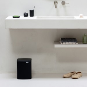 Lixeira de Aço Bo Bin Built-In Preto Brabantia - 7L