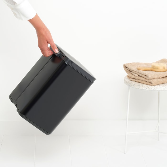 Lixeira de Aço Bo Bin Built-In Preto Brabantia - 7L - Madel Home