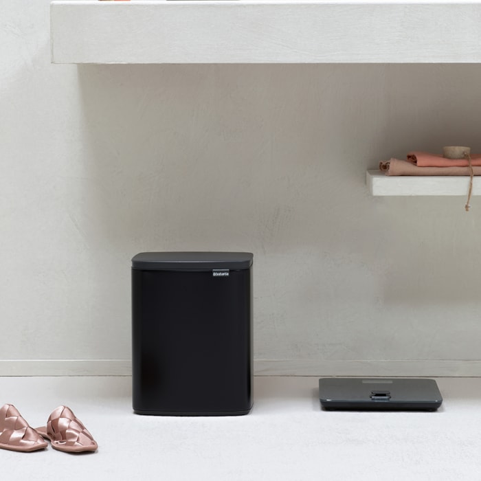 Lixeira de Aço Bo Bin Preto Brabantia - 12L - Madel Home