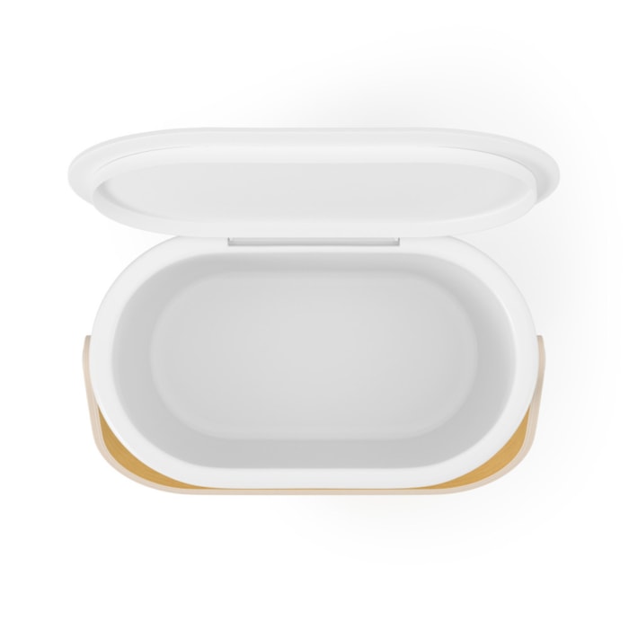 Lixeira de Cozinha Bellwood Abs Branco/Natural Umbra - 4L - Madel Home