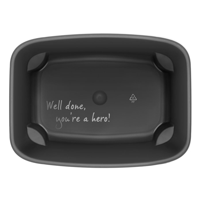 Lixeira de Inox Bo Bin Built Preto Brabantia - 7L - Madel Home