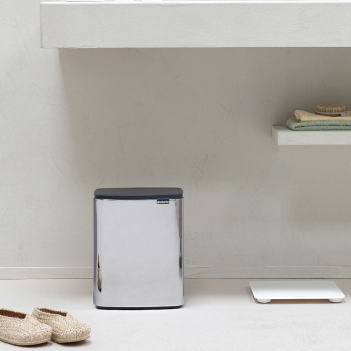 Lixeira de Inox Bo Bin Prata Brabantia - 12L - Madel Home