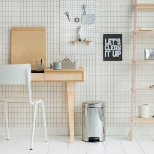 Lixeira de Inox  New Icon Prata Brabantia - 12L
