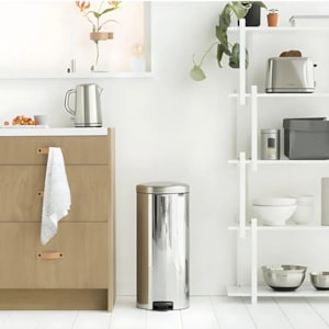Lixeira de Inox New Icon Prata Brabantia - 30L