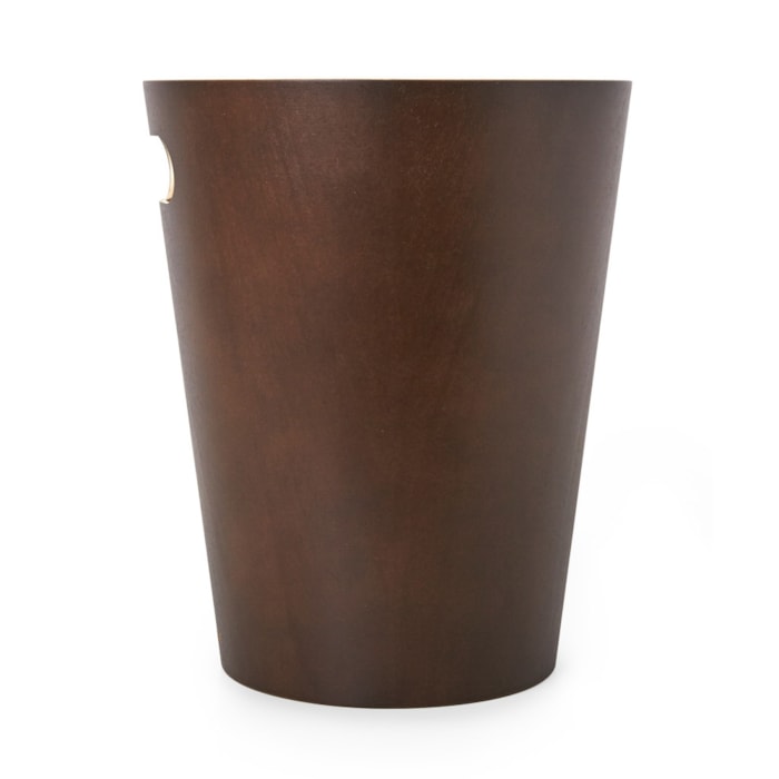 Lixeira de Madeira Woodrow Expresso Preto Umbra - 7,5L - Madel Home