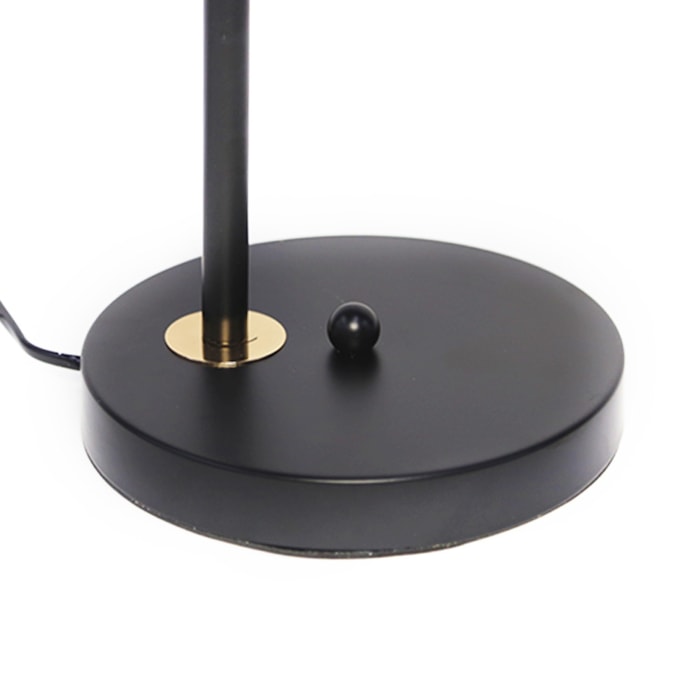 Luminária de Mesa Alumínio Bird Preto LED - 46cm - Madel Home