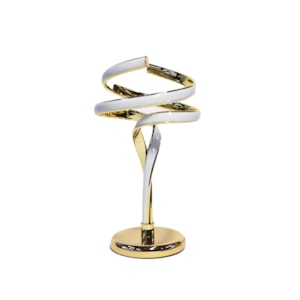 Luminária de Mesa Alumínio Brena Dourado LED - 39cm 