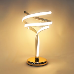Luminária de Mesa Alumínio Brena Dourado LED - 39cm 