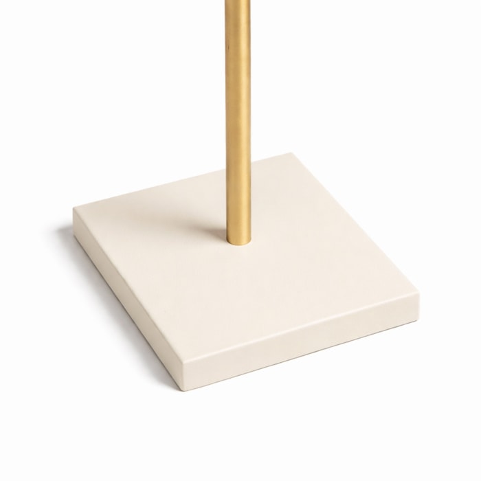 Luminária de Mesa Duo Noir Metal Nude e Dourado - 65cm - Madel Home
