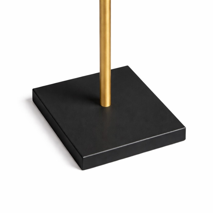Luminária de Mesa Duo Noir Metal Preto e Dourado - 65cm - Madel Home