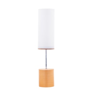 Luminária de Mesa Madeira Elaria Off-White - 49cm