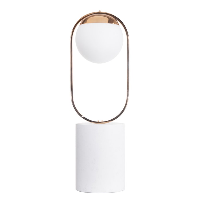 Luminária de Mesa Mármore Aurora Off-White P - 1,12m - Madel Home