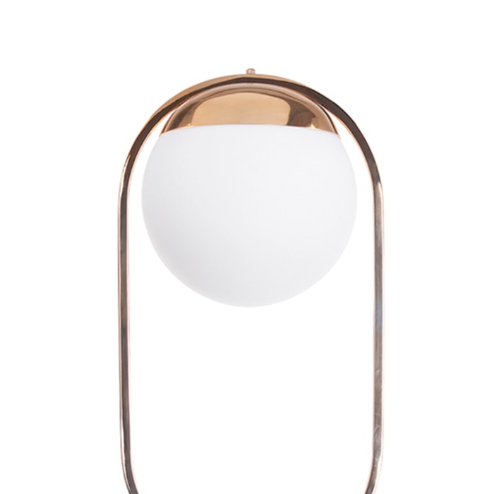 Luminária de Mesa Mármore Aurora Off-White P - 1,12m - Madel Home