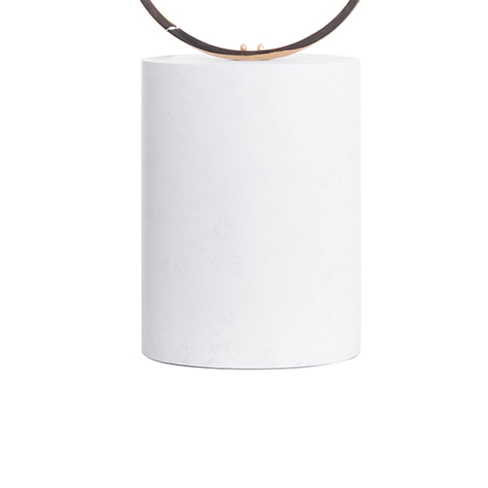 Luminária de Mesa Mármore Aurora Off-White P - 1,12m - Madel Home