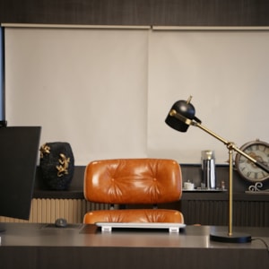 Luminária de Mesa Metal Angra Preto - 43cm 