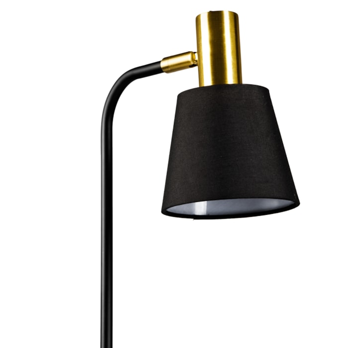 Luminária de Mesa Metal Pipe Preto - 49,5cm - Madel Home