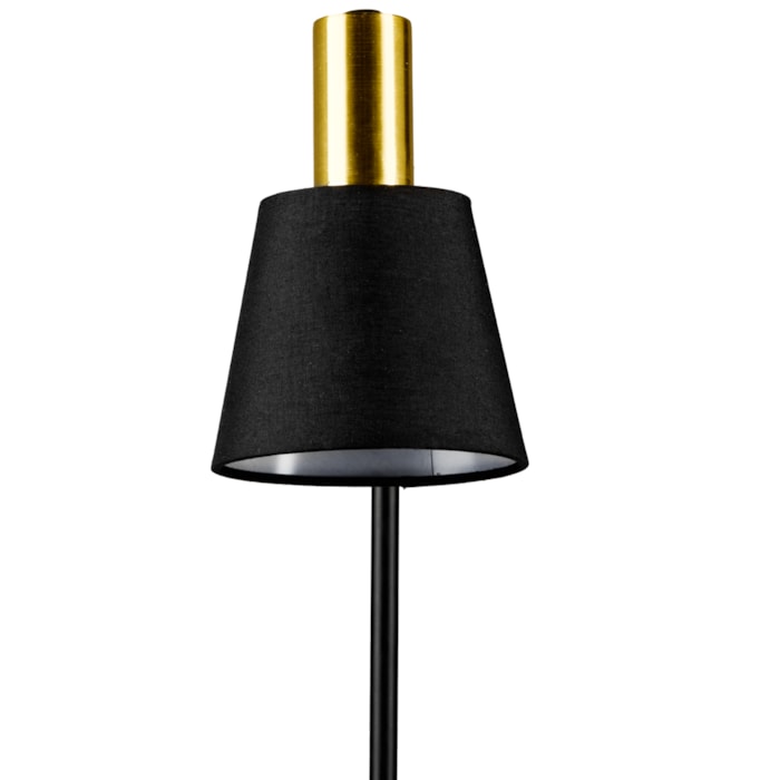 Luminária de Mesa Metal Pipe Preto - 49,5cm - Madel Home