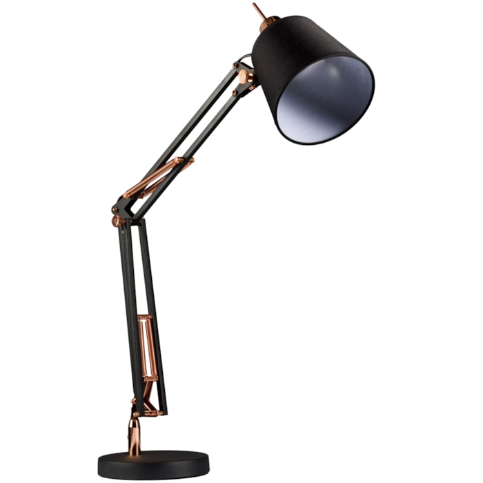 Luminária de Mesa Metal Scope Preto - 72cm - Madel Home