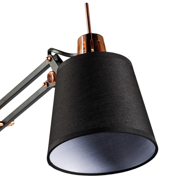 Luminária de Mesa Metal Scope Preto - 72cm - Madel Home