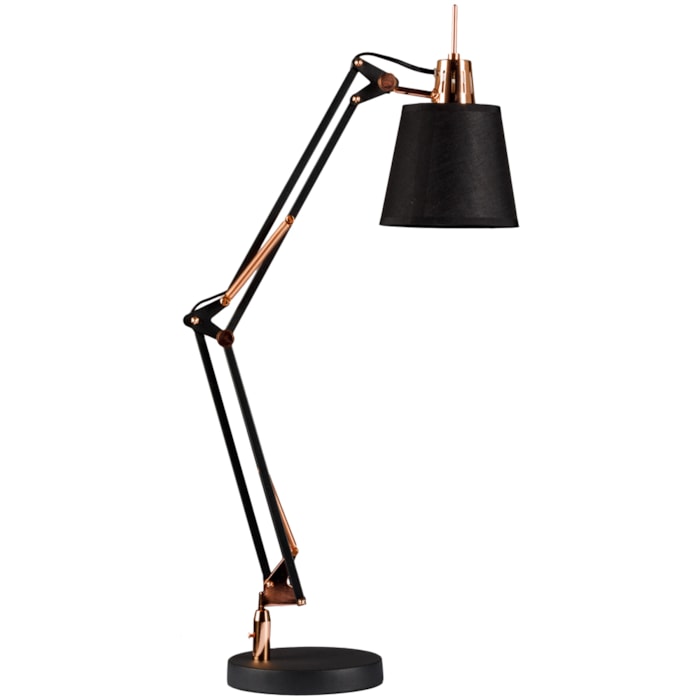 Luminária de Mesa Metal Scope Preto - 72cm - Madel Home
