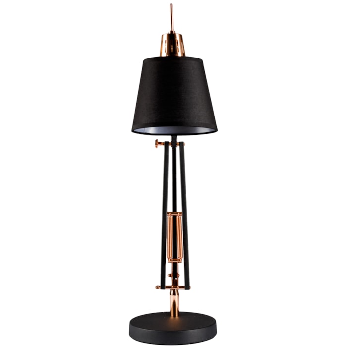 Luminária de Mesa Metal Scope Preto - 72cm - Madel Home