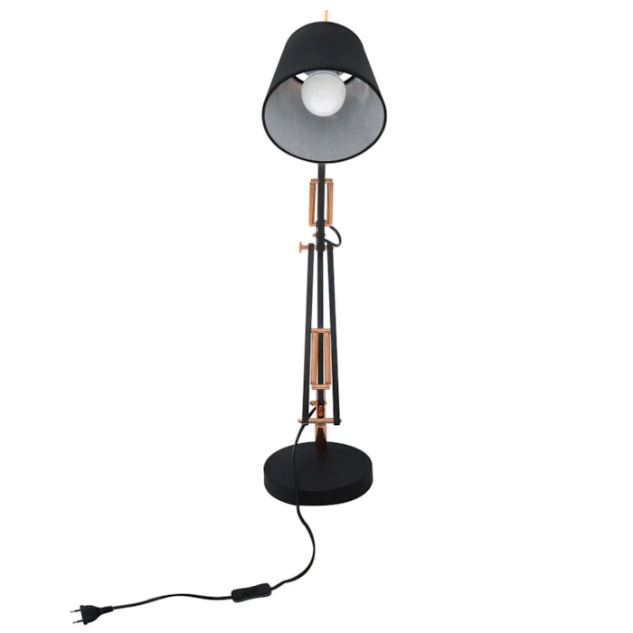 Luminária de Mesa Metal Scope Preto - 72cm - Madel Home