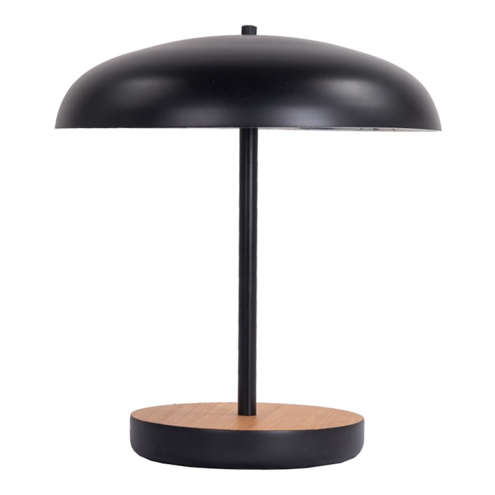 Luminária de Mesa Metal Serak Preto - 38cm - Madel Home