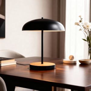 Luminária de Mesa Metal Serak Preto - 38cm 