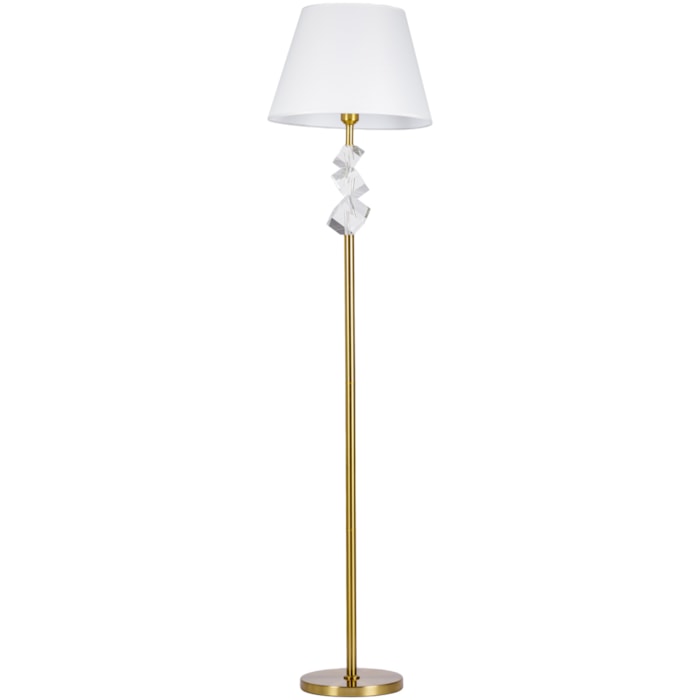 Luminária de Piso Hana Metal/Cristal Bronze - Madel Home