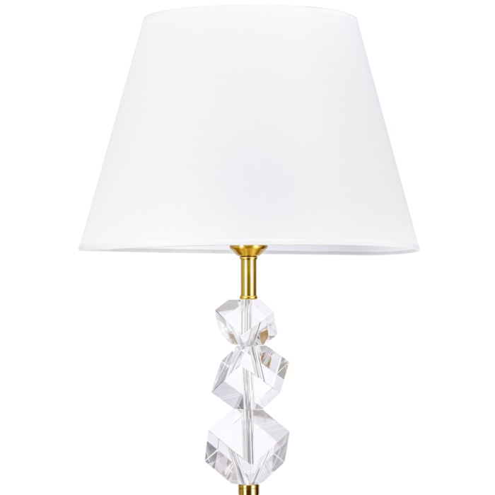 Luminária de Piso Hana Metal/Cristal Bronze - Madel Home