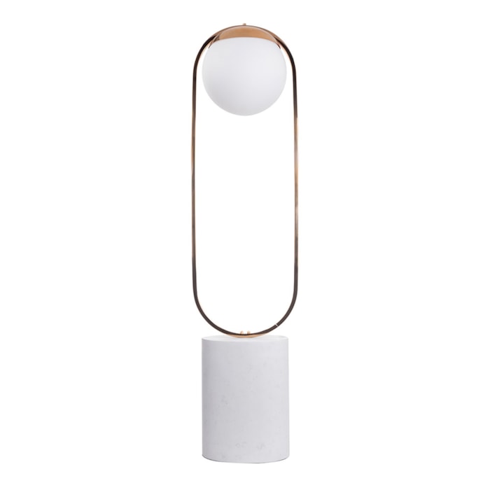 Luminária de Piso Mármore Aurora Off-White G - 1,50m - Madel Home