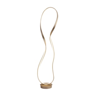 Luminária de Piso Metal Flow Dourado LED - 35W