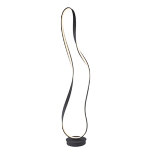 Luminária de Piso Metal Flow Preto LED - 35W