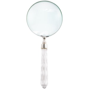 Lupa de Aumento Decorativa em Vidro Transparente