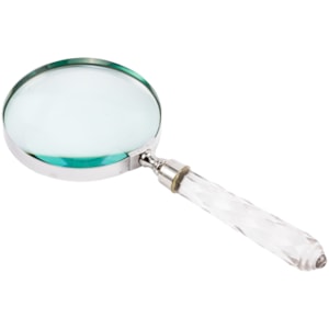 Lupa de Aumento Decorativa em Vidro Transparente