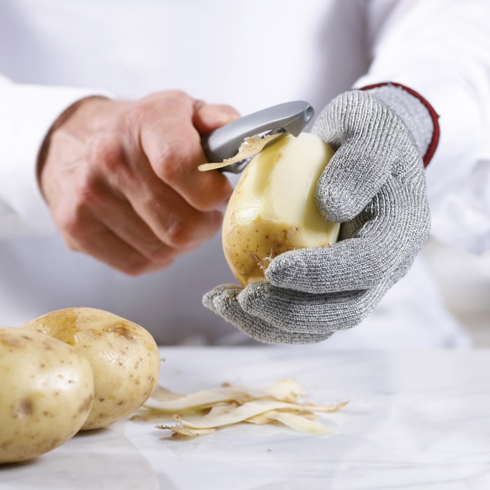 Luva de Cozinha Anticorte em Tecido Cinza Trudeau - Madel Home