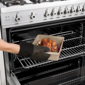 Luva de Cozinha Térmica em Silicone Preto Oxo