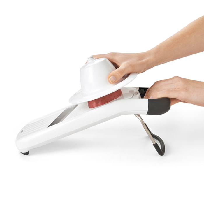 Mandoline Fatiador Manual em Plástico e Lâminas em Inox Branco Oxo - Madel Home