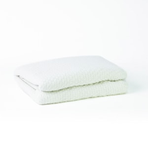 Manta Decorativa Bruma em Tricot Off-White 140x200m