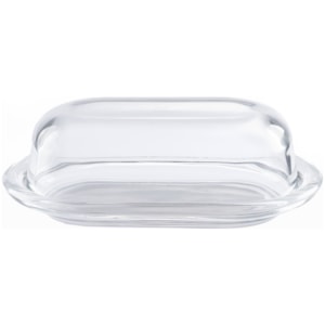 Manteigueira Retangular em Vidro Transparente Basic - 20cm