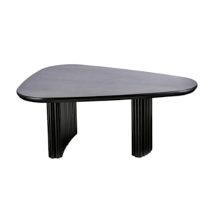 Mesa de Centro Orgânica Gaia em Madeira Preto Ébano P - 32x107cm