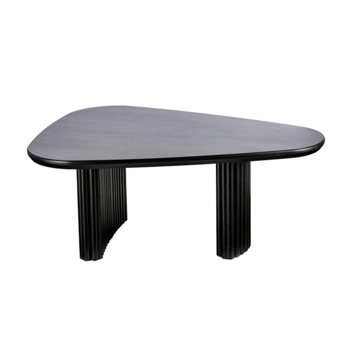 Mesa de Centro Orgânica Gaia em Madeira Preto Ébano P - 32x107cm - Madel Home