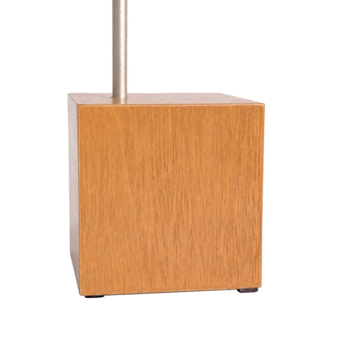 Mesa Lateral Orgânica Aula em Madeira Honey Clara e Champanhe - 60x44cm - Madel Home