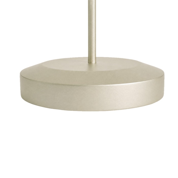 Mesa Lateral Orgânica Wave em Madeira Honey Clara e Champanhe - 58x45cm - Madel Home